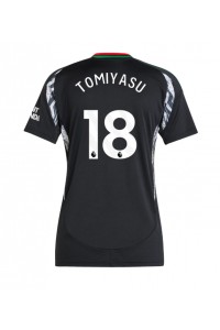 Arsenal Takehiro Tomiyasu #18 Fotballdrakt Borte Klær Dame 2024-25 Korte ermer